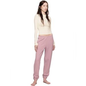 SKIMS Cotton Fleece Jogger Sweatpants - Dusk Pink